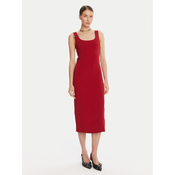 Patrizia Pepe Cocktail obleka 8A1514 A6F5 Rdeča Regular Fit