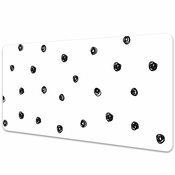 Decormat Podloga za pisalno mizo Črne pike 120x60 cm