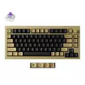 Keychron Q1 HE tipkovnica, mehanska, brezžična, Gateron Nebula stikala, RGB, bakrena verzija (Q1H-M1T)