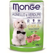 Monge Dog Grill Hrana Za Pse, Sos Jagnjetina I Povrce, Adult, 100g