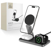slomart Indukcijski polnilnik Tech-Protect QI15W-A47 MagSafe 3v1 + kabel USB-C - črn