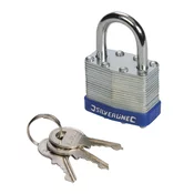 Silverline Ključavnica 50 mm, laminirano srebrno jeklo