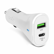 SBS - Avtopolnilec USB-C PowerDelivery 20W, USB 18W, bel