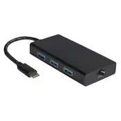 VALUE Converter, USB 3.2 Gen1, 3 porta, Gigabit Ethernet 12.99.1109-10