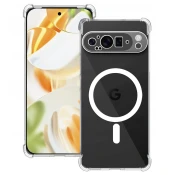 Hibridni ovitek Techsuit Shockproof MagSafe za Google Pixel 9 Pro - clear