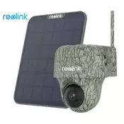 Reolink Sigurnosna IP kamera GO G450, 4K, Vanjska, Maskirna, Baterija, 4G LTE, 360° + Solarni panel