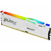 KINGSTON DIMM DDR5/ 16GB/ 5.200MHz/ FURY Beast White RGB EXPO (KF552C36BWEA-16)