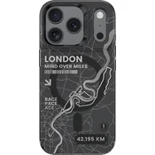 Ovitek Benks Dynamic City Magsafe iPhone 17 Pro, vzorec London - črn