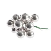Rayher. Božični balončki, 2cm, srebrni, svetleči, set 12