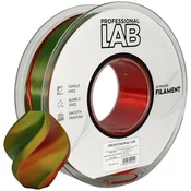 Professional Lab Silk PLA Trojna Barva rdeča rumena zelena filament 1.75mm - Professional Lab Sijajni Filament za 3D Tisk (1kg Kolut)