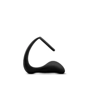 Anal Adventures Platinum Cock Ring Plug Black – analni plug i prsten