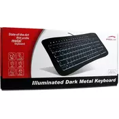 Illuminated Dark Metal Keyboard