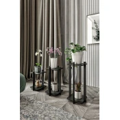 Hanah Home Set stalaka za cvece, 3 komada, Crni