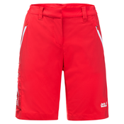 Womens Shorts Jack Wolfskin Overland Shorts Tulip Red