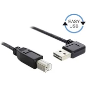 Delock USB 2.0 priključni kabel [1x USB 2.0 - 1x USB 2.0 priključek] 2 m črn pozlačeni konektorji