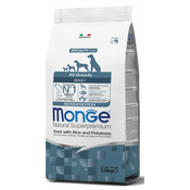 Monge dog Monoproteinska hrana s postrvjo 15kg - 2.5 kg