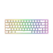 Royal Kludge Gaming mehanicka tastatura G68, 3-Mode, RGB, Hot Swap, Bela