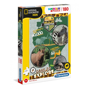 Clementoni - Puzzle National Kids Wildlife Expedition 180 dielikov - 120 - 180 kosov