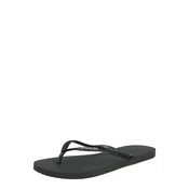 HAVAIANAS Japonke SLIM GLITTER II črna/srebrna