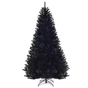 Northix 225 cm Črno umetno božično drevo – Notranja/zunanja dekoracija za noč čarovnic