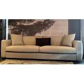 Casa Padrino Luxury Sofa Gray 240 x 85 x H. 82 cm - Living Room Sofa - Hotel Sofa - Living Room Furniture - Hotel Furniture - Luxury Furniture