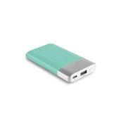 RealPower PB-4000 Fashion power bank Blue,Silver Lithium Polymer (LiPo) 4000 mAh