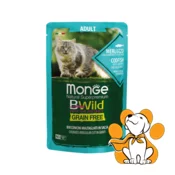 Monge Bwild Grain Free, Adult Cat, Codfish 85g, Vlažna Hrana Za Macke, Bakalar