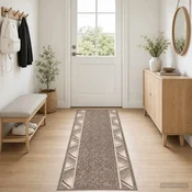 vidaXL Tekstilni preproga FLORNES Tkano Taupe PP 7 mm