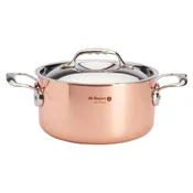 Copper-stainless steel cooking pot with lid, 24 cm/5.4 l Inocuivre
