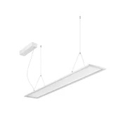 BRUMBERG LED-visoka lampa Adara 149,5 cm, vklop/izklop, 2CCT, prosojna - Študija/pisarna - bel mat - Aluminij