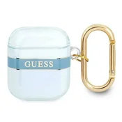 Ovitek za slušalke Guess Strap Collection za AirPods, modra