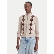 Guess Jeans Pletena jopica W6BR10 Z1253 Bež Regular Fit