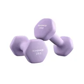 Songmics Set uteži 2 kosa 16x8 cm vijolična