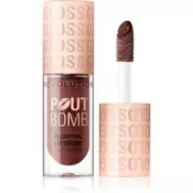 Makeup Revolution Pout Bomb sjajilo za usne s plumping efektom nijansa Espresso Cool Nude 4.6 ml