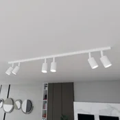 EMIBIG LIGHTING Stropna svetilka Flash, bela, 6-žarčasta, kovinska - Dnevna soba/jedilnica - Sodobni - Kovina