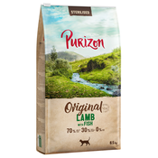 Purizon Sterilised Adult jagnjetina z ribo - brez žit - Varčno pakiranje: 2 x 6,5 kg