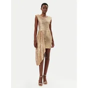Gaudi Cocktail obleka 511FD14008 Zlata Regular Fit