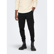 Only & Sons Hlače iz tkanine 22025431 Črna Tapered Fit