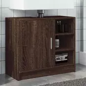 Ormaric za umivaonik smeda boja hrasta 63 x 29 x 55 cm drveni