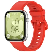 GS Silikonski pašček za Huawei Watch Fit 4 / 4 Pro / 3, rdeč