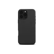 Woolnut usnjeni ovitek za iPhone 16 Pro Max z MagSafe - črna