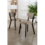 Hanah Home Set stolica Arfe, 37x104x77 cm, 6 komada, Bež