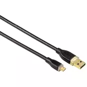 Hama Kabl USB (78419) USB A (muški) na micro USB B (muški) pozlaceni konektori 1.8m