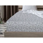 Pamucna plahta s gumom GREY GARDEN 90 x 200 cm siva