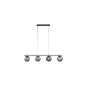 JUST LIGHT. 14604-18 - Luster na sajli WIDOW 4xE14/25W/230V crna