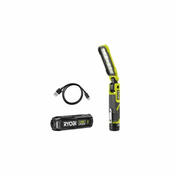RYOBI RLI4-120G 4V USB akumulatorska svetilka 650lm + 4V 2,0Ah baterija in polnilec
