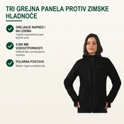Tekton Pro Ženska softshell jakna sa grejanjem Panther Thermo, Crna