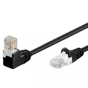 GOOBAY CAT5e UTP 2m črn kotni mrežni priključni patch kabel