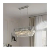 Brilagi - Luster na lancu ECLIPSE 10xE14/10W/230V 78x28 cm srebrna