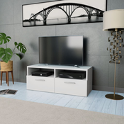 VIDAXL TV omarica iz iverne plošče (95x35x36cm), bela